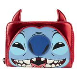 Loungefly Cartera con cremallera para cosplay de Stitch Devil