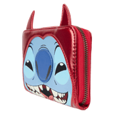 Loungefly Cartera con cremallera para cosplay de Stitch Devil