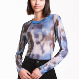 Blusa Multicolor Manga Larga