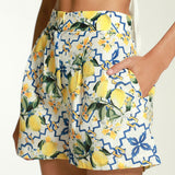 Short Estampado Tiro Alto