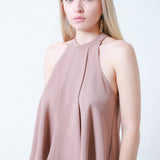 Blusa Cuello Halter Chiffon