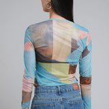 Blusa Estampada Multicolor