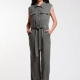 Jumpsuit Largo Mezcla Lino