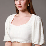 Blusa Crop Top Texturizada