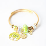 Pulsera Dorada Charm Árbol