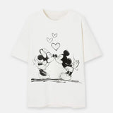 Playera Boxy "Mickey y Minnie"