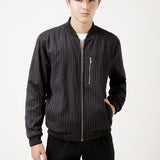 Chamarra Bomber Estampada Rayas