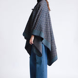 Poncho Unisex De Punto Jacquard