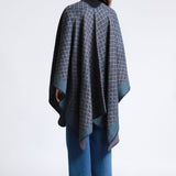 Poncho Unisex De Punto Jacquard