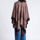 Poncho Unisex De Punto Jacquard