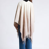 Poncho Unisex Con Barbas Doble Raya