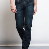 Pantalon Mezclilla Slim Desgastes