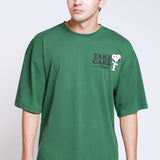 Playera Manga Corta Peanuts "Take Care"