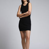 Vestido Corto Slim Negro