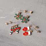 Set Aretes Navideños