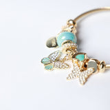 Pulsera Con Charms De Mariposa