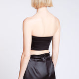 Blusa Crop Top Strapless