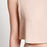 Blusa Sin Manga Detalle Botones Espalda