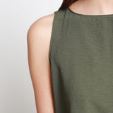Blusa Sin Manga Detalle Botones