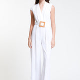 Jumpsuit Largo Escote Cruzado