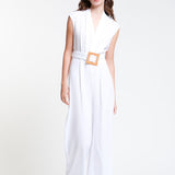 Jumpsuit Largo Escote Cruzado