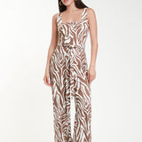 Jumpsuit largo animal print