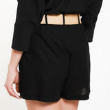 Short Mezcla Lino Con Cinto