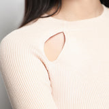 Blusa Tejida Recortes En Hombros
