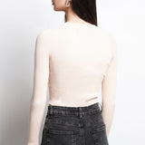 Blusa Tejida Recortes En Hombros