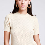 Blusa Tejida Escote Redondo