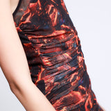 Vestido Mesh Fireflow Cuello Mock