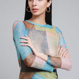 Blusa Estampada Multicolor