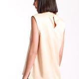 Blusa Cuello Mock Sin Manga