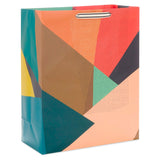 Bolsa de regalo XL con bloques abstractos de colores, 15,5"