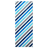 Papel de seda con rayas diagonales azules y grises, 4 hojas