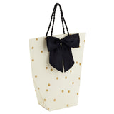 Bolsa de regalo con puntos de diamantina dorada, 7,7"