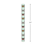 Papel de regalo color menta estampado mariposas, 20 pies cuadrados.