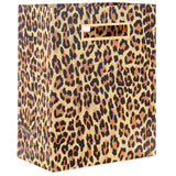 Bolsa de regalo grande con estampado de guepardo de 13"