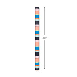 Papel de regalo con rayas pintadas de colores, 20 pies cuadrados.