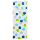 Papel de seda con lunares dispersos multicolor, 4 hojas