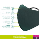 Cubrebocas Adulto Tela Doble Vista Modelo Dragonfly