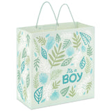 Bolsa de regalo cuadrada grande para recién nacido "It's a boy", 10.4"