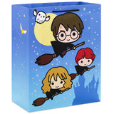 Bolsa de regalo de Harry Potter™ y sus amigos en escobas, 13"