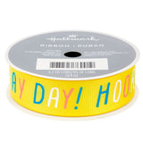 Cinta de grosgrain "Hooray Day" de 0,8", 12,9'
