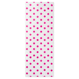 Papel de seda con lunares rosa fuerte, 4 hojas