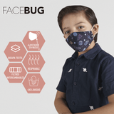 Cubrebocas Kids Tela Unisex Modelo Mantis