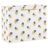 Bolsa de regalo horizontal mediana con círculos 7.7"