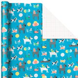 Papel de regalo "Party Pets", 22,5 pies cuadrados.