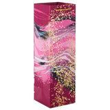 Bolsa de regalo para vino color mármol púrpura, 13"