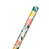 Papel de regalo con frutas y flores tropicales, 22,5 pies cuadrados.